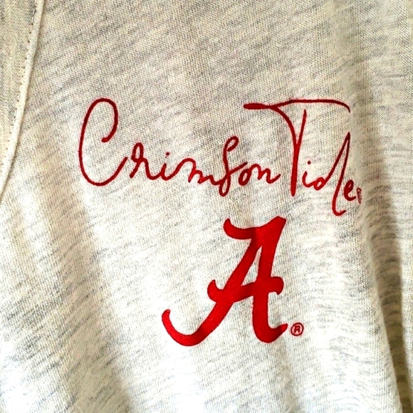 Rivalry Threads Crimson Tide Space Dyed  Long Sleeve Tie Hem Tunic Size S - Picture 2 of 9